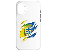 Bandiera Modena Emilia Romagna Italia effetto 3D Custodia per iPhone 16