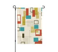 Bandiera moderna della pace della metà del secolo con stampa 3D verticale su entrambi i lati, decorazione per la casa, giardino, patio, cortile, prato, bandiera 71 x 101 cm