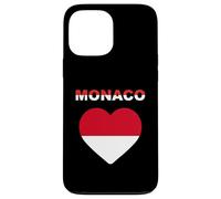 Bandiera Monaco Cuore Custodia per iPhone 13 Pro Max