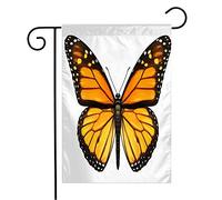 Bandiera Monarch North Butterfly Beuty Open Wing Top On With View Wing Animals Wildlife Represents Resistente Alle Intemperie Bandiera Della Brezza, Per Feste Strada, Balcone, 30x45cm