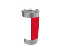 Bandiera monegasca di Monaco Bicchiere termico in acciaio inox doppia parete