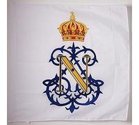 AZ FLAG Bandiera MONOGRAMMA Imperiale Napoleon III 90x90cm - Bandiera Blasone Francia - Secondo Impero Francese 90 x 90 cm Foro per Asta