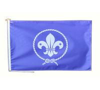 Bandiera movimento scout scout internazionale con corda e levetta - varie misure