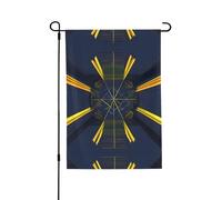 Bandiera multidimensionale da giardino a due lati, 71 x 101 cm, grande bandiera da cortile per esterni, resistente alle intemperie, in iuta per tutte le stagioni