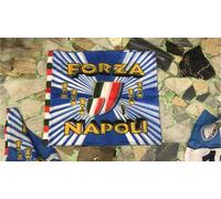 Bandiera napoli 50x50 cm flag naples forza napoli campioni d'italia