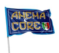 Bandiera Napoli Campione D'Italia scudetto stadio balcone varie grafiche