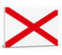 Bandiera Nautica INTERCO su Pannello Forex 3 mm 30×20 cm | Codice Internazionale dei Segnali | Scegli la Bandiera A-Z | Decorazione da Parete (Victor)