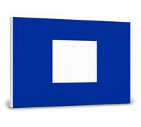 Bandiera Nautica INTERCO su Pannello Forex 3 mm 30×20 cm | Codice Internazionale dei Segnali | Scegli la Bandiera A-Z | Decorazione da Parete (Papa)