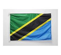 BANDIERA NAVALE TANZANIA 45x30cm - BANDIERA MARITIMA TANZANIANA 30 x 45 cm speciale nautismo - AZ FLAG