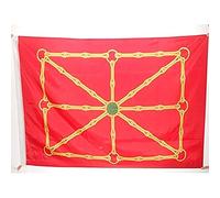 BANDIERA NAVARRA INDIPENDENTISTA 150x90cm - BANDIERA COMUNIDAD FORAL DE NAVARRA NAZIONALISTA 90 x 150 cm foro per asta - AZ FLAG