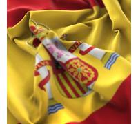 Bandiera Nazionale 90 x 60 cm - Bandiera Poliestere con Passante Per L'Asta Resistente alle Intemperie Colore vivido e Adatto per Uso Interno ed Esterno European Flag (SPAGNA)