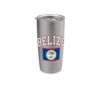 Bandiera nazionale ad arco del Belize Varsity Tipografia Bicchiere termico in acciaio inox doppia parete