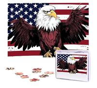 Bandiera nazionale americana con aquila puzzle puzzle in legno da 1000 pezzi puzzle con immagine personalizzata puzzle personalizzato per matrimonio adulto