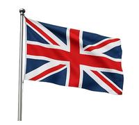 Bandiera nazionale britannica Union Jack, 90 cm x 60 cm, double face, con occhielli in ottone, bandiera del Regno Unito (2)