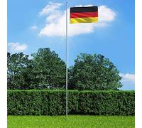 Bandiera nazionale della Germania, 90 x 150 cm, in poliestere resistente con due occhielli in ottone, bordi rinforzati e doppie cuciture per un uso duraturo in giardino