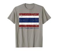 Bandiera Nazionale della Thailandia, Vintage, Design Invecchiato Maglietta