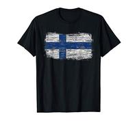 Bandiera nazionale rustica della Finlandia Maglietta