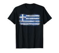 Bandiera nazionale rustica della Grecia Maglietta