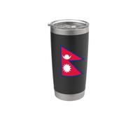 Bandiera nepalese del Nepal Bicchiere termico in acciaio inox doppia parete