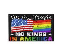 Bandiera Nessun Re In America, Noi Il Popolo Politico Colore Vivido Garden Flag Resistente Ai Raggi Uv Bandiere Pirata Per Conferenza Esterno Bar 3X5Ft