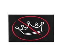 Bandiera Nessuna Protesta Del Re Coutures Doubles Bannière Personalizzata Garden Flag Per Esterno Interno Activités Sportives 3X5Ft