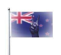 Bandiera New Zealand Bandiera Della Brezza Tessuto Da Esterno Rinforzata Striscione All'Aperto, Per Feste Estive, Celebrazioni, Eventi, 90x150cm