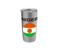 Bandiera Niger Moderna Bicchiere termico in acciaio inox doppia parete