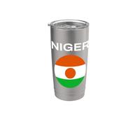 Bandiera Niger Moderna Bicchiere termico in acciaio inox doppia parete