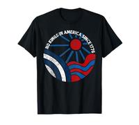 Bandiera "No Kings in America Since 1776" "No Kings Day", per uomini e donne Maglietta