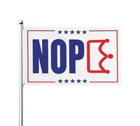 Bandiera "No, niente re in America", divertente, salva la democrazia, resisti al fascismo, bandiere da giardino per esterni, striscioni da 3x5 piedi, cartelli da giardino, decorazione