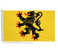 Bandiera Nord-Pas-de-Calais con corda e levetta - fatta a mano nel Regno Unito