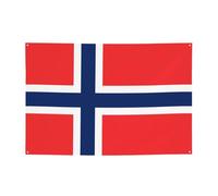 Bandiera norvegese che crea atmosfera festiva striscione 119,4 x 180,3 cm per Natale, feste notturne, riunioni di amici