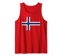 Bandiera Norvegese Minimalista Norvegese Croce scandinava Canotta