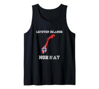 Bandiera Norvegia Distressed Isole Lofoten Pride Canotta