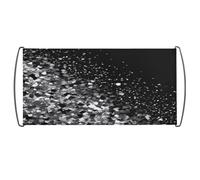 Bandiera orgoglio, bandiera colorata con stampa glitter bianca nera, bandiere personalizzate, bandiera sventolante a mano per i fan Home Game Parade eventi sportivi