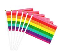 Bandiera originale a strisce 1978 Pride Lgbt per patio, resistente alle intemperie, per esterni e giardino, ad asciugatura rapida, tema festivo, bandiere per barche, asta portatile, 5,5x8,2 pollici