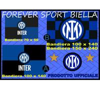 BANDIERA ORIGINALE FC INTER cm. 50 x 70 - cm. 100 x 140 - cm. 150 x 240