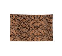 Bandiera orizzontale classica con quattro fori stampata in pelle di serpente, morbida e resistente allo sbiadimento, da appendere alla parete per la stanza del college