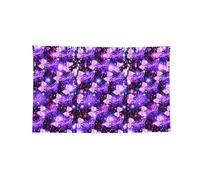 Bandiera orizzontale con stampa a farfalla viola a quattro fori, morbida e resistente allo sbiadimento, da appendere alla parete per la stanza del college