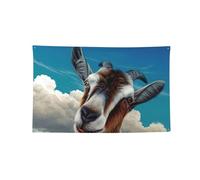 Bandiera orizzontale stampata a quattro fori della capra, attaccatura resistente alla parete morbida di dissolvenza per la stanza dell'università