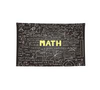 Bandiera orizzontale stampata a quattro fori per matematica, morbida e resistente allo sbiadimento, da appendere alla parete per la stanza del college