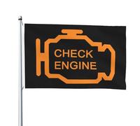 Bandiera Pace Check Engine Light Robuste Bandiera Di Benvenuto Resistente Alle Intemperie Segnali Da Giardino Per Cortile Esterni Estate 3X5 Ft