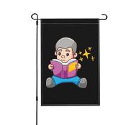 Bandiera Pace Cute Children S Reading Books Doppia Faccia Striscione Robuste Bandiere Giardino Per Parete Letto La Casa 12X18 Inch