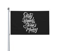 Bandiera Pace Dirty Hands Make Clean Money Con 2 Occhielli Bandieradacortile Resistente Alle Intemperie Segnali Da Giardino Per Decorazioni Strada Cortile 3X5 Ft