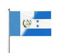 Bandiera Pace Half Guatemala Half Honduras Fade Pro Resistente Alle Intemperie Bandiera Di Benvenuto Doppia Faccia Striscione Da Giardino Per Vacanza Letto Patio 3X5 Ft