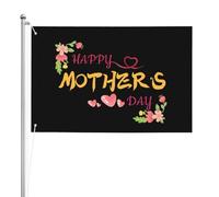Bandiera Pace Happy Mother'S Day 2025 Cute Flower Resistente Alle Intemperie Bandiera Con 2 Occhielli Striscione Da Giardino Per Festa Piantone Vacanza 3X5 Ft
