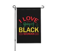 Bandiera Pace I Love Being A Black Women Appendere Bandieradacortile Robuste Bandiere Giardino Per Interni Attività Celebrazioni 12X18 Inch