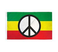 BANDIERA PACE RASTA 90x60cm - BANDIERA RASTA - BOB MARLEY 60 x 90 cm - AZ FLAG