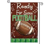 Bandiera Pace Ready For Some Football The Big Game Sport Appendere Striscione Resistente Alle Intemperie Segnali Da Giardino Per Fattoria Attività Esterni 12X18 Inch