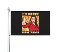Bandiera Pace Stop Violence Against Women Appendere Bandiera Da Giardino Con 2 Occhielli Bandiere Giardino Per Decorazioni Casa All'Aperto 3X5 Ft